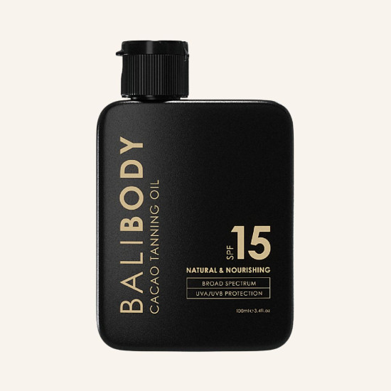 Масло для засмаги з какао SPF15