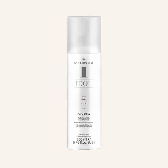 Легкий мус для сильної фіксації та блиску локонів волосся Curly Glow Легкий мус для сильної фіксації та блиску локонів волосся Curly Glow